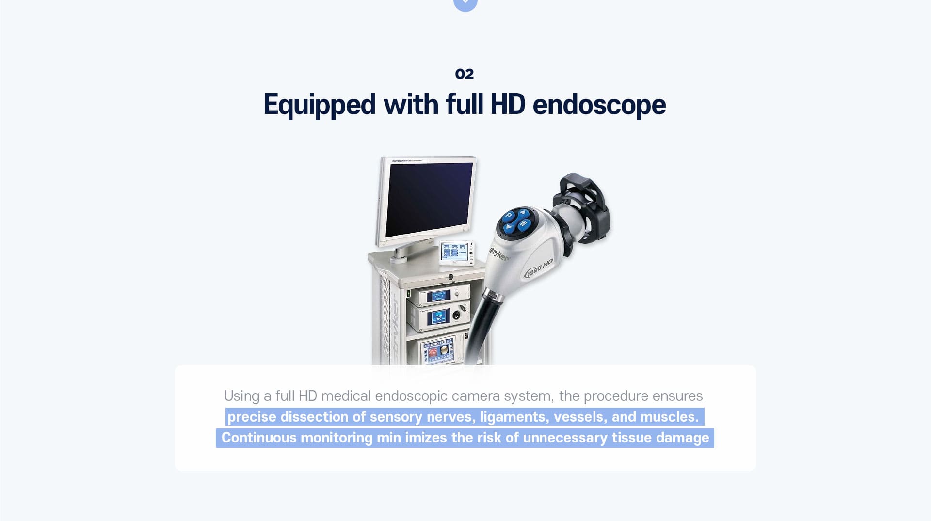 DA Endoscopic Forehead Lift specialty - 02.Equipped with full HD endoscope