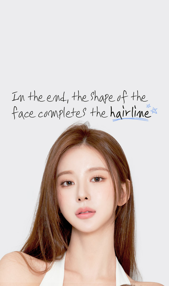 DA Pretty proportions Hairline hair transplant